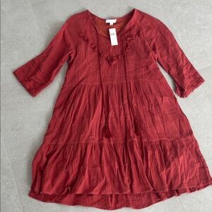 Anthropologie Angelica Tassel Dress